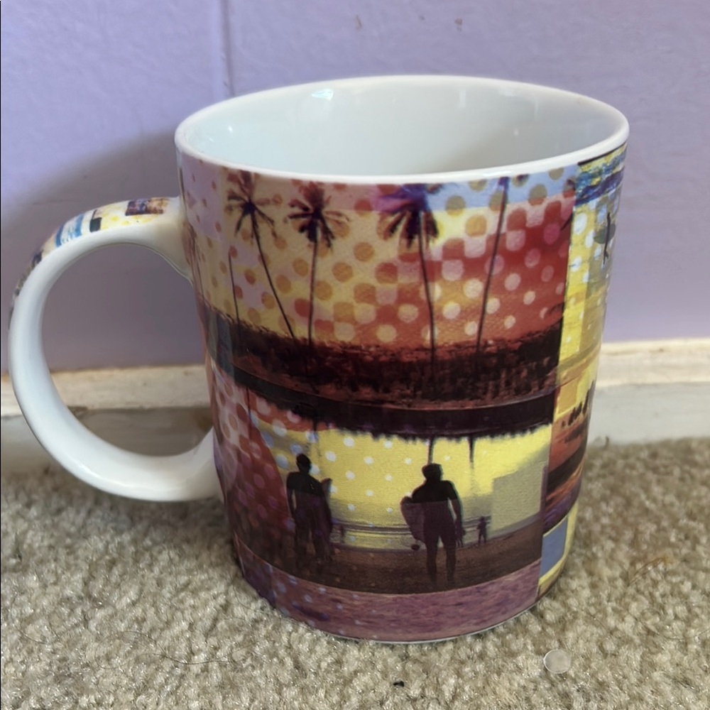 Colorful Surfing Scene Mug